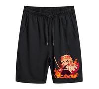 Sybnwnwm Demon Anime Short de plage élastique taille haute décontracté pour homme et garçon, G, 3XL