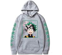 Sybnwnwm My Hero Academia Sweat à Capuche Anime SweaTee Shirt Pull Midoriya Izuku Cosplay Sweat Hood Hoodie
