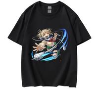 Sybnwnwm My Hero Academia T-Shirt Homme Himiko Toga 3D imprimé à Manches Courtes Été Homme Femme Japonais Animé Tshirt