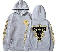 Sybnwnwm Sweat à capuche Black Clover pour homme Asta Cosplay Costume Veste Sweat à capuche, gris, X-Small