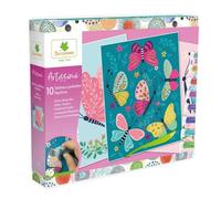 Sycomore - 10 tableaux paillettes Papillons rose TU