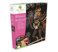 Sycomore - Artissimo 10 tableaux à gratter Scratch art Licornes