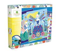 Sycomore | Artissimo 10 Tableaux Paillettes Fées | Kit Créatif 4 Ans+ | Crée tes propres tableaux scintillants : 8 tubes de paillettes | spatule et livret inclus | 10 illustrations 20x24cm