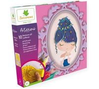 SYCOMORE - Artissimo - 10 Tableaux Peintures 3D Gonflantes - Coiffures - Modèle XL - Loisirs Créatifs Enfant - Dès 4 ans