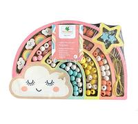 Au Sycomore – Coffret de perles en bois – Arc-en-ciel – Dès 4 ans