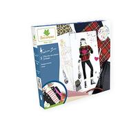 SYCOMORE- Fashion Box-5 Planches de créateursà réaliser sur Le thème Urbain-Mood Board Inclus-Dès 7 ans-CRE9002-Sycomore, CRE9002, Plusieurs Couleurs