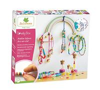 SYCOMORE- Kit création Bijoux Arc-en-Ciel pour Enfants, CRE5349, Rose