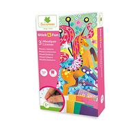 SYCOMORE Mosaïques Autocollantes pour Enfants - 3 Tableaux - Licornes - Stick & Fun - Loisirs Créatifs Enfant - Dès 5 Ans