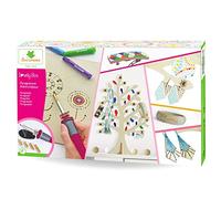 SycomoreKit de Loisir Créatif Enfant - Pyrogravure 5 Embouts Interchangeables -Arbre à Bijoux- Boucles d'Oreilles et Pendentifs en Bois - Customisable avec des Feutres Inclus-Sycomore - CRE5190