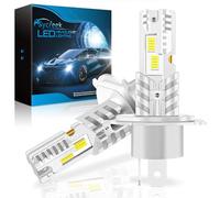 Sycreek Ampoule H4 LED,22000LM 1:1 Mini Size LED H4,Plug and Play,Remplacement de Phare Halogène de Voiture et Moto