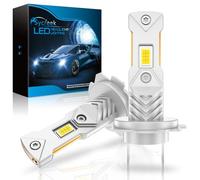 Sycreek Ampoule H7 LED,30000LM 1:1 Mini Size Led H7,Plug and Play,Remplacement de Phare Halogène de Voiture et Moto