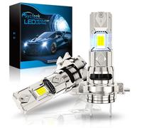 Sycreek Ampoule LED H7 100W 30000LM,9-32V 700% Super Luminosité,Format Mini 1:1 h7 Led Anti Erreur,6500K Blanc Froid,Plug and Play,Pack de 2