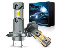 Sycreek Ampoule LED H7 Kit de Conversion,Double Refroidissement Cuivre & Zéro Bruit,H7 Led Installation 1:1 Facile Compatible Canbus pour Voiture Moto