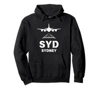 SYD Airport Sydney, Australie Avion atterrissant sur Piste Sweat à Capuche