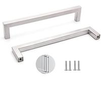 SYDARSYN 2 Pack Poignées Meuble Cuisine Inox Poignées Placard Cuisine en Acier Inoxydable Entraxe 224mm