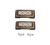 SYDARSYN 2 Pièces Poignee de Meuble Cuisine Céramique Vintage, Poignée de Meubles en Céramique Meubles Tiroir Poignées en Alliage de Zinc, Distance de Trous 64mm