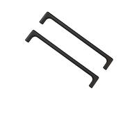 SYDARSYN 2pcs Poignee de Meuble Cuisine Noir, 224mm Entraxe de trou Poignées de Armoire de Style Européen, Poignée de Alliage de Zinc (Vis inclus)