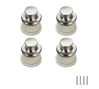 SYDARSYN 4 pièces Bouton Poussoir Poignee de Placard Encastré Poignée Tatami Caché Poignées Bouton poussoir Invisibles Poignées de Tiroir Cuisine Bouton de porte trou unique