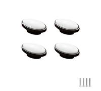 SYDARSYN 4 Pièces Poignées en Arc Céramique Poignee de Placard Antique Poignées d'Armoire Poignées de Meubles Boutons de Portes Cuisine Armoire Tiroirs Boutons Porte Poignées 16mm