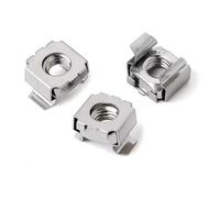 SYDARSYN Ècrous à Cages M5 pour Armoires Réseau, Ècrous Cage Carrés en Acier Inoxydable M5 (10 Pièces)