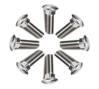 SYDARSYN Vis à Collet Carré de Acier Inoxydable Boulon de Carrosserie M5x12mm (40 Pièces)