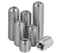 SYDARSYN Vis Sans Tête à Douilles Pointe en Acier Inox, Vis à Métaux, Vis Pointeau, Vis à Six Pans Creux M4x8mm (30 pcs)