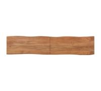 SYDE Banc en bois massif d'acacia et acier 160 cm | Style industriel, bord vif naturel, stable, idéal pour entrée ou salle à manger