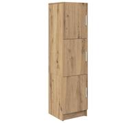 SYDE Buffet Alto Chêne Artisan 31,5 x 32 x 122,5 cm | Bois élaboré, grands compartiments, design minimaliste, usage intérieur, assemblage simple