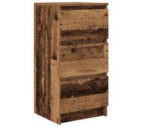 SYDE Buffet étroit en bois traité 37,5 x 35 x 76 cm | Grand espace de rangement, surface résistante, multi-usages cuisine, chambre, entrée, nettoyage facile