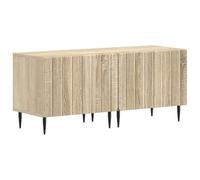 SYDE Cabinet TV LED 5 pièces chêne sonoma bois | Compartiments, portes réversibles, fin, peu encombrant, salon