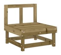 SYDE Canapé central de jardin en bois massif pin imprégné | Design lattes, modulaire sectionnel, résistant aux intempéries, max 110 kg par siège