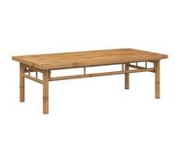 SYDE Table basse en bambou 110 x 55 x 35 cm | Ventilée, résistante à l'eau, utilisation intérieure et extérieure, salon, terrasse, balcon
