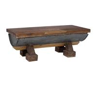 SYDE Table basse en bois 90 x 50 x 35 cm | Style rétro, utilisation intérieure et extérieure, montage facile, entretien facile