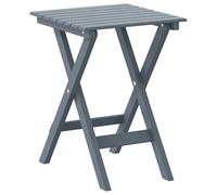 SYDE Table d'appoint pliable en bois massif de peuplier gris | Léger, résistant à l'eau, design à lames, utilisation intérieure et extérieure, facile à nettoyer