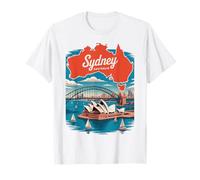 Sydney Australia Opera House Harbour Bridge Souvenir T-Shirt