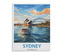 Sydney Australia Poster，Puzzle 1000 Pieces Paper Puzzle Adult Children's Educational Toy Family Decompression Game（38x52cm）-C72