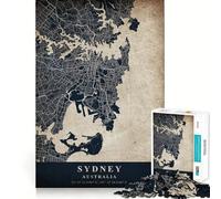 Sydney Australie Puzzle de 1000 pièces pour Adolescents Développe la mémoire Détente et Amusement Design et Assemblage Surprise chaleureuse 38x52cm