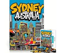 Sydney, Australie Puzzle de 1000 pièces pour Adolescents Jeu de réflexion et de complicité Découpe de précision Pièce de Collection Artistique 38x26cm