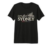Sydney Australie Voyage Skyline T-Shirt Haut de Gamme