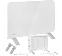 SYDNEY Chauffage électrique 1000 W - Protection IP24 - Thermostat réglable - Élément chauffant puissant en forme de X - Deux modes de fonctionnement - Mural ou autoportant - Trois puissances au choix