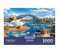 Sydney Harbor View Pièces en Carton Épais Et Solides Parfait pour Améliorer La Concentration, La Patience Et La Pensée Logique Pendant Le Temps Libre 52x38cm/1000pcs