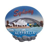 Sydney Opera House Harbour Bridge Australie Aimant pour Réfrigérateur 3D Résine Artisanal Fait Main Tourisme Voyage Ville Souvenir Collection Lettre Réfrigérateur Autocollant