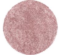 Sydney Shaggy tapis poils longs rond Ø 200cm rose