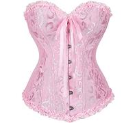 SYDUZAX Bustiers et Corsets Femme Corset Underbust Femme Bustier Sexy Top Gothique Dentelle Floral Lingerie Grande Taille Corset Bustier Femme Vintage Corset Robe Corset Femme Costume Halloween