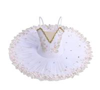 SYDUZAX Fille Robe de Ballet Justaucorps Spaghetti Straps Décalcomanie Brodée Tenue Classique avec Tutu Tulle Plateau Lac des Cygnes Enfant Robes de Danse Gymnastique Princesse Pour Filles 1-14Y