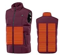 SYDUZAX Gilet Chauffant Homme Sans Batterie Chauds Veste Chauffante Grande Taille avec 9 Zones USB Manteau Sans Batterie Chauffante d'hiver pour Extérieur, Moto, Camping, Ski Extérieur DéContracté
