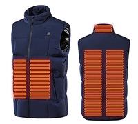 SYDUZAX Gilet Chauffant Homme Sans Batterie Chauds Veste Chauffante Grande Taille avec 9 Zones USB Manteau Sans Batterie Chauffante d'hiver pour Extérieur, Moto, Camping, Ski Extérieur DéContracté