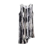 SYDUZAX Longue Chemise de Nuit Sexy Robe Ete Femme Col Rond sans Manches Robe de Nuit Femme Fluide Robe Boheme Chic Imprimé Floral Chemises Nuit Femme Grande Taille Ample Fluide Confortables