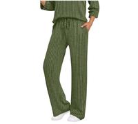 SYDUZAX Pantalon Femme Grande Taille Automne Hiver Pantalon Tricot Femme Taille Elastique Décontracté Pantalons Large Femmes Mode Ample Pant Doux et Confortables Pants Tunique Casual Loose