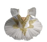 SYDUZAX Robe de Ballet Fille Justaucorps Spaghetti Tenue Danse Classique avec Tutu Tulle Plateau Lac des Cygnes Enfant Robes de Danse Gymnastique Princesse Costume Danse Pour Filles 1-14Y